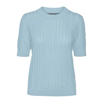 Afbeelding van Vero Moda Vmmorena Tshirt basic, Dames, Maat: XL, Airy blue