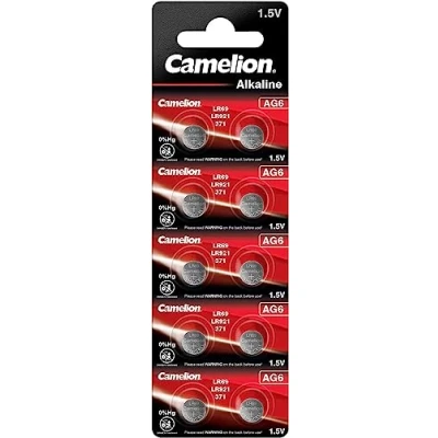 Afbeelding van Camelion Alkaline knoopcel AG6 / LR69, 1,5 Volt, 0% HG 10 stuks