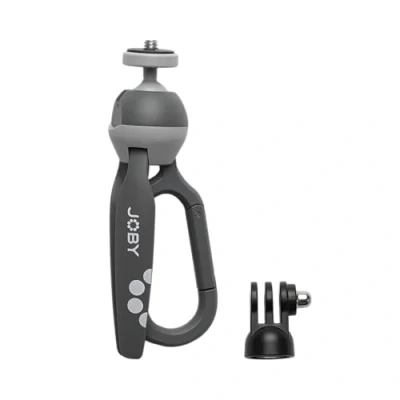 Afbeelding van JOBY HandyPod Action Mini Statief met karabijnhaak voor actiecamera, compatibel GoPro Range, HERO12, Insta360, compacte camera SONY ZV 1 II (JB01838 BWW)