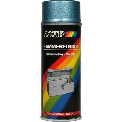 Afbeelding van MoTip Hamerslag Lak Blauw 0,4 Liter