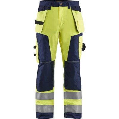 Afbeelding van Blaklader Werkbroek High Vis 1568 1811 Geel/Marineblauw C50