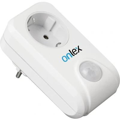 Afbeelding van Stopcontact met beweging + schemersensor
