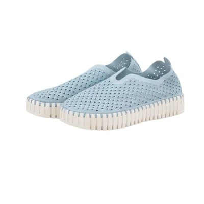 Afbeelding van Ilse Jacobsen Hornbaek Tulip 3373 Plateau voor dames, instapper, laag model, Ash Blauw, 40.5 EU