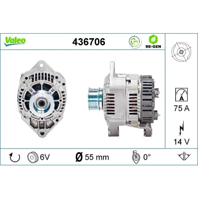 Afbeelding van Valeo Alternator/Dynamo 436706