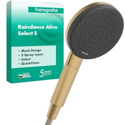 Afbeelding van Hansgrohe Raindance Alive Select S Douchekop, 3 stralen, geborsteld brons 24500140
