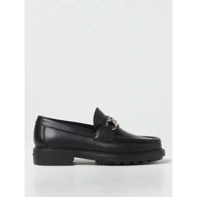 Afbeelding van Leather Loafers Chunky Sole Wo Black