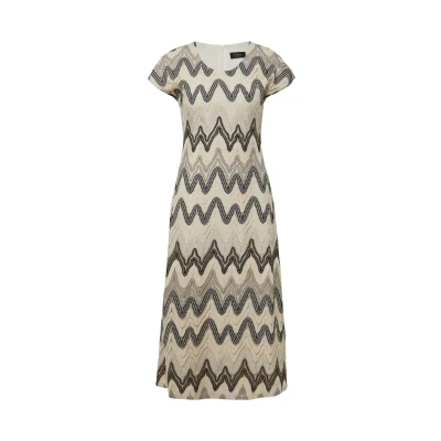 Afbeelding van s.Oliver Black Label Gebreide jurk, Dames, Maat: 32, Ecru