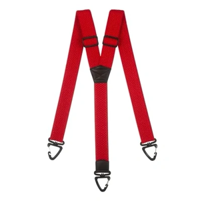 Afbeelding van Olata Y Vormige Bretels met Kunststof Karabijnhaken 4 cm. Rood