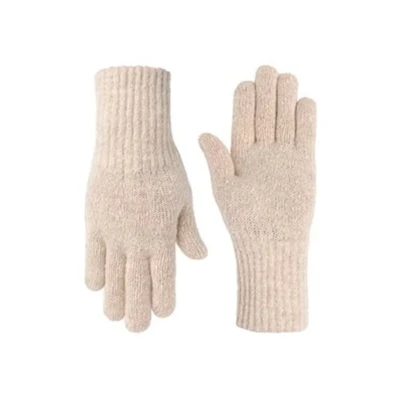 Afbeelding van NOMAD® Turoa Handschoenen Dames One Size Beige Winter Warm &amp; Zacht Gebreide Wolmix