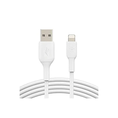 Afbeelding van Kabel USB naar Lightning Belkin CAA001BT1MWH2PK 1 m