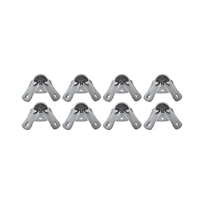 Afbeelding van HMF 14950 09 koelehoeken hoekbescherming van verzinkt staal 8 stuks 49 mm zilver