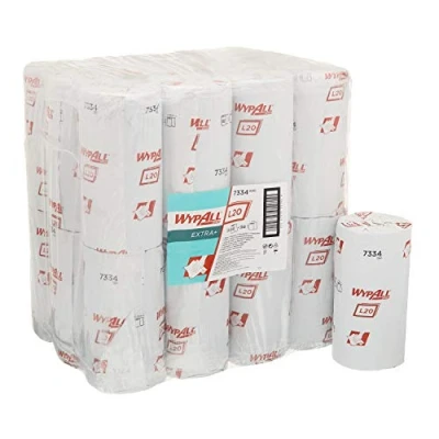 Afbeelding van Wypall Poetsdoek 7334 L20 Extra+ blauw 2 laags 24 Rol