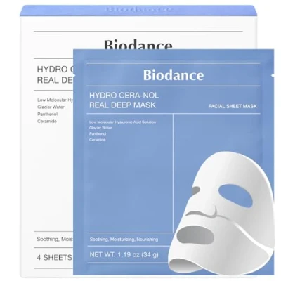 Afbeelding van BIODANCE Hydro Cera Nol Real Deep Mask [4 pcs x 34g]