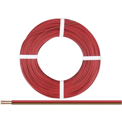 Afbeelding van Donau Elektronik 250 08 25 Draad 2 x 0.50 mm² Rood, Bruin m