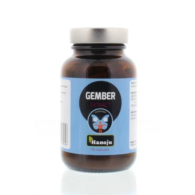 Afbeelding van Hanoju Gember Extract 400mg, 90 Veg. capsules