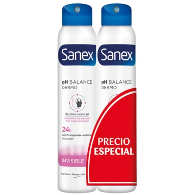 Afbeelding van Sanex Dermo Invisible Deo Vapo Lot 2 X 200 Ml