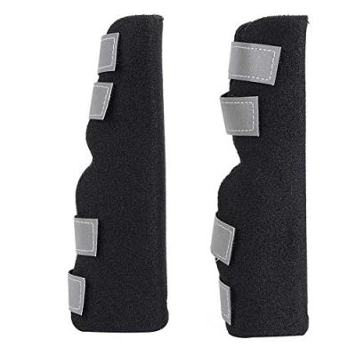 Afbeelding van 2 Stks Hond Achterbeen Brace Canine Wrap Hock Joint Hind Leg Ondersteuning met Veiligheid Reflecterende Bandjes om verwondingen en verstuikingen of lopen te voorkomen (XL)
