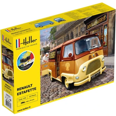 Afbeelding van 1:24 Heller 56743 Renault Estafette Starter Kit Plastic Modelbouwpakket