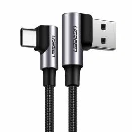 Afbeelding van USB forlænger kabel med knæk 20cm sort