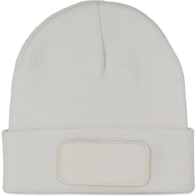 Afbeelding van K up Gerecycleerde muts met patch en Thinsulate voering KP891 White