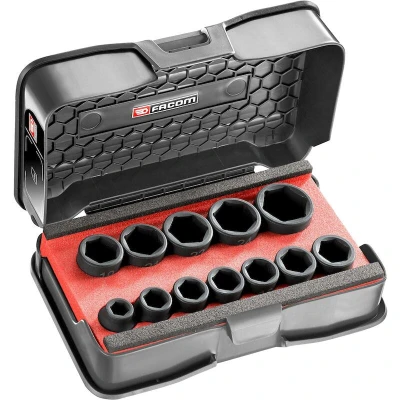 Afbeelding van Facom Doppenset zeskant stubby impact 12 delig NSS.J12PB