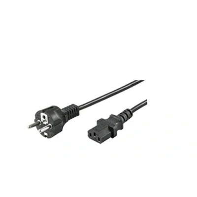 Afbeelding van MicroConnect pe020418 1,8 m CEE7/7 Schuko koppeling C13 zwart kabel elektrische (stekker/bus, zwart, m, CEE7/7, C13, rechts)