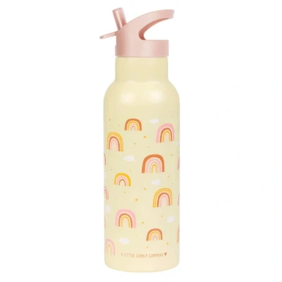 Afbeelding van A Little Lovely Company 500ml RVS Drinkfles Regenbogen XL