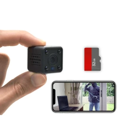 Afbeelding van KUUS. C2 Mini Verborgen IP Spy Camera Met App &amp; WiFi Draadloos Nightvision Beveiligingscamera Bewakingscamera