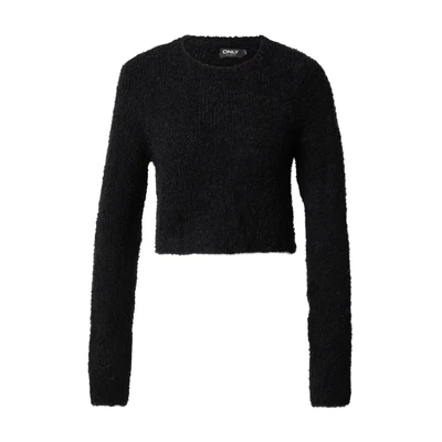Afbeelding van ONLY Onlsima Ls gebreide trui voor dames, O hals, zwart, S