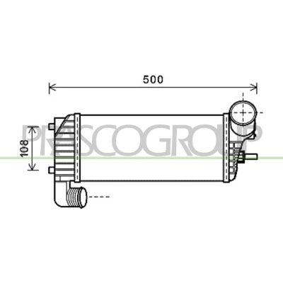 Afbeelding van PRASCO FD719N004 Intercooler
