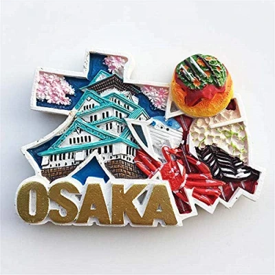 Afbeelding van 3D Osaka Japan Koelkast Magneet Reizen Souvenir Gift Thuis Keuken Decoratie Magnetische Sticker Craft Collectie