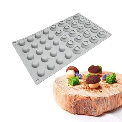 Afbeelding van Siliconen cakevorm Bakvormen Dessertmousse DIY vorm, 40 gaten champignons