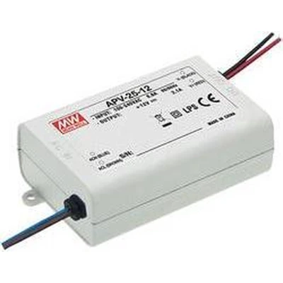 Afbeelding van Mean Well APV 25 12 LED transformator Constante spanning W 0 2.1 A V/DC Niet dimbaar, Overbelastingsbescherming 1 stuk(s)