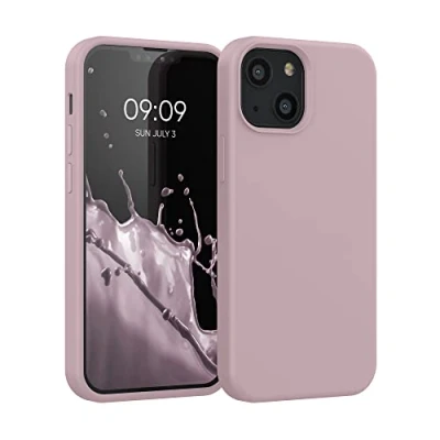 Afbeelding van kwmobile telefoonhoesje compatibel met Apple iPhone 13 mini hoesje Zachte case voor smartphone Back cover in mauve