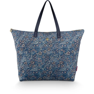 Afbeelding van Pip Studio Tilda Tote Bag Dames Tas Daisy Dreams Blauw 66x20x44cm