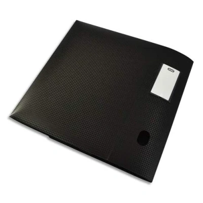 Afbeelding van OXFORD Memphisbox, hoge capaciteit, 24 x 32 cm, rug 80 mm, met drukknop, omslag van polypropyleen, zwart