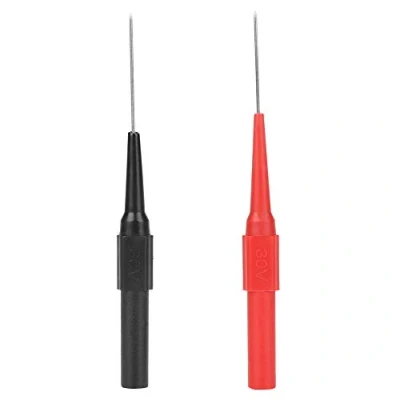 Afbeelding van multimeter testsonde, 2 stuks P5007 isolerende piercing naald micro pin verstoringsvrije tester voor het meten van kleine IC pins, LED lampen en componenten