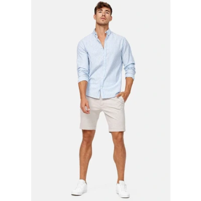 Afbeelding van Indicode Jeans Aalborg Shorts, Heren, Maat: XL, Ecru mix