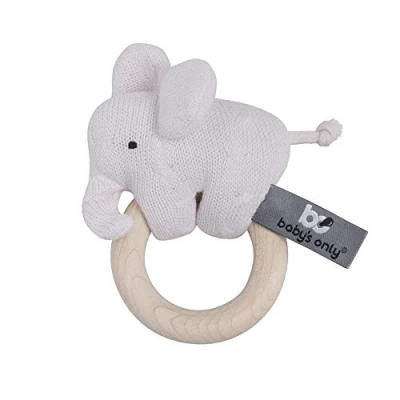 Afbeelding van Baby&#039;s Only Houten rammelaar Olifant classic roze