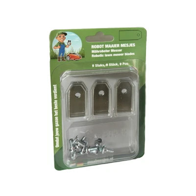 Afbeelding van Gardena Sileno City Mesjes 18 stuks Universele Robotmaaier Messen RVS
