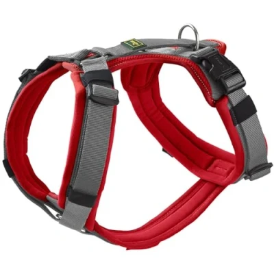 Afbeelding van Hondentuig Maldon Up, kleur rood/grijs, maat M L