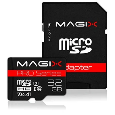 Afbeelding van Magix 32 GB microSD kaart Class10 V30 U3, leessnelheid tot 95 MB/s, PRO serie (inclusief SD adapter)