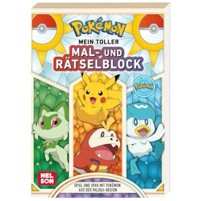 Afbeelding van Pokémon Activity Buch: Mein toller Mal und Rätselblock: Spiel Spaß mit aus der Paldea Region Für Jungen Mädchen ab 4 Jahren