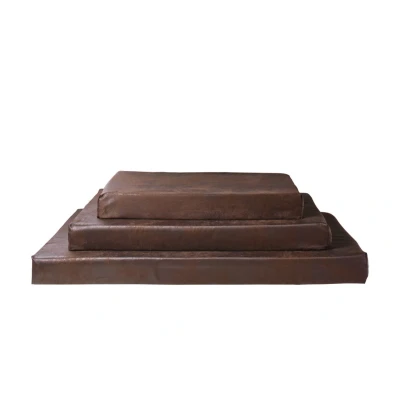 Afbeelding van Hondenmatras Pilotenleer bruin 80x55x10 cm