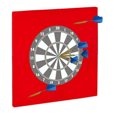 Afbeelding van Relaxdays dartbord surround ring beschermrand beschermring voor 45cm rood