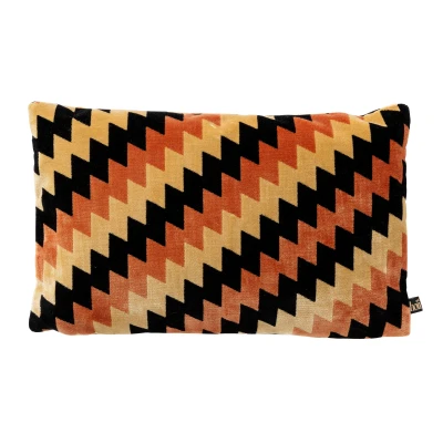 Afbeelding van Hoii FRANCESCO Sierkussen 30x50 cm Potters Clay Oranje Multicolor met duurzame kussenvulling