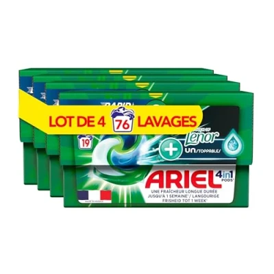 Afbeelding van Ariel 4in1 Wasmiddel Pods Lenor Unstoppables 19 stuks