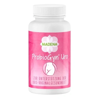 Afbeelding van MADENA ProbioGyn Uro, melkzuurbacteriën en bifidobacteriën voor vaginale flora* met cranberry, Buchu, guldenroede, Oost Indische kers, mierikswortel, biotine