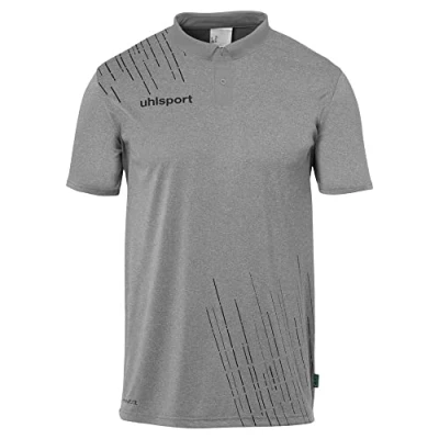Afbeelding van Uhlsport Score 26 Polo Kinderen Donkergrijs Gemeleerd / Zwart Maat: 140