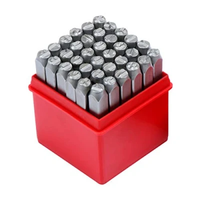 Afbeelding van WiMas Nummer en Letter Punch Set, Iron Seal Stempels 36 Stuks 6mm